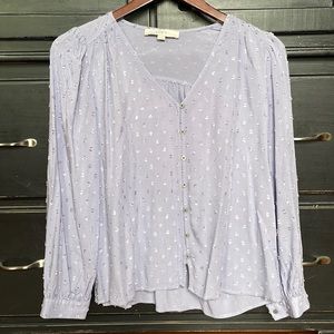 Loft clip dot blouse